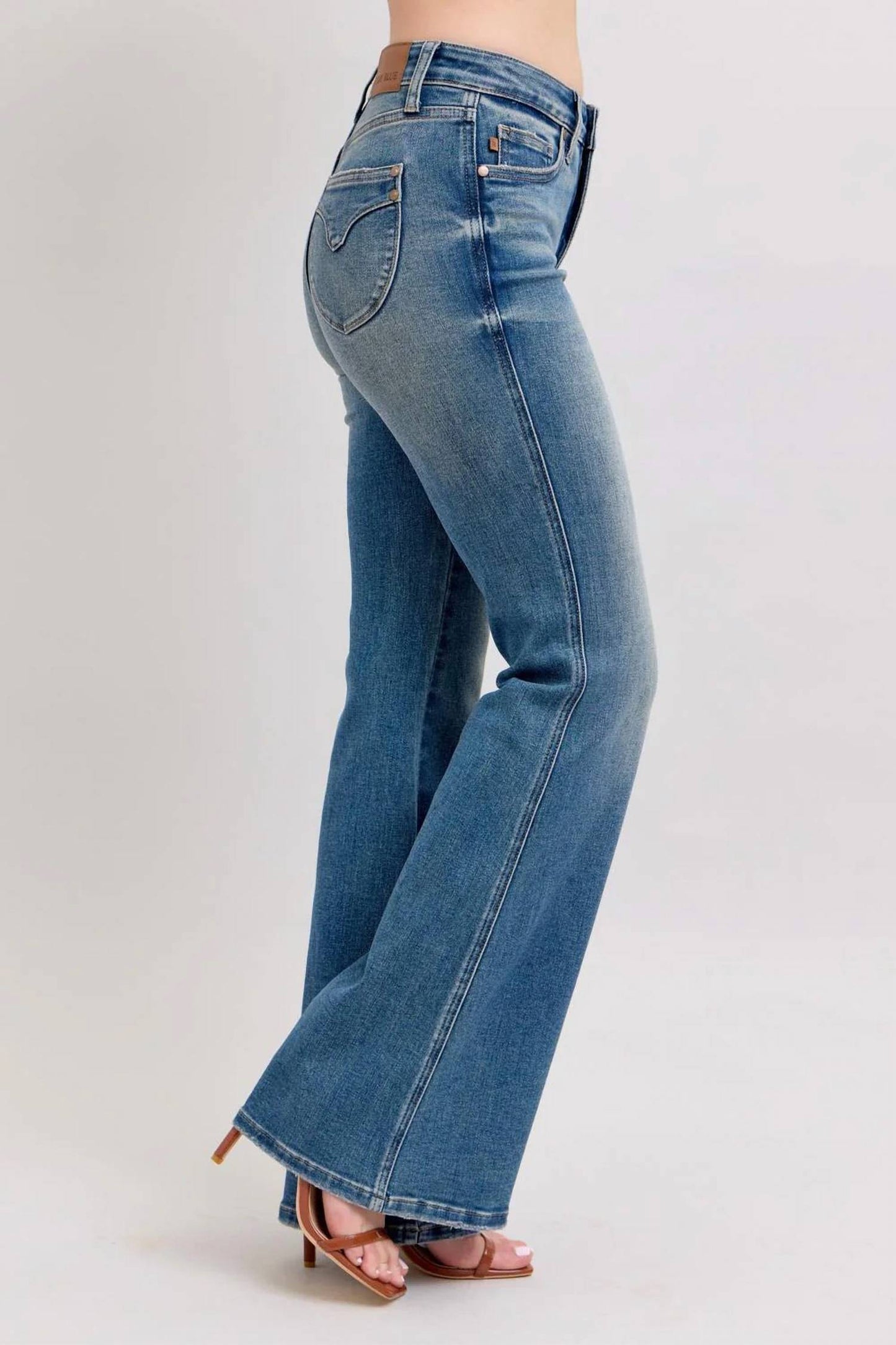 Judy Blue - Mid Rise Tummy Control Flare Jeans