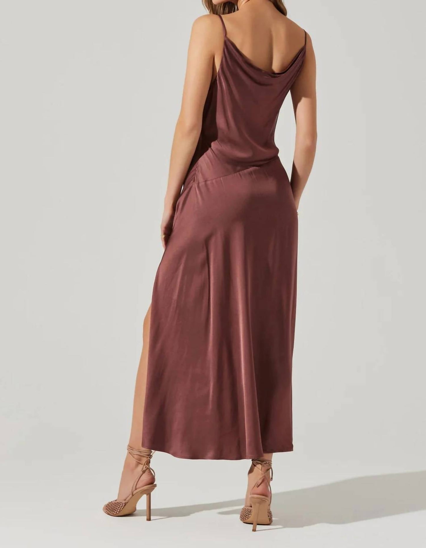 Astr - Glynis Cowl Neck Midi Dress