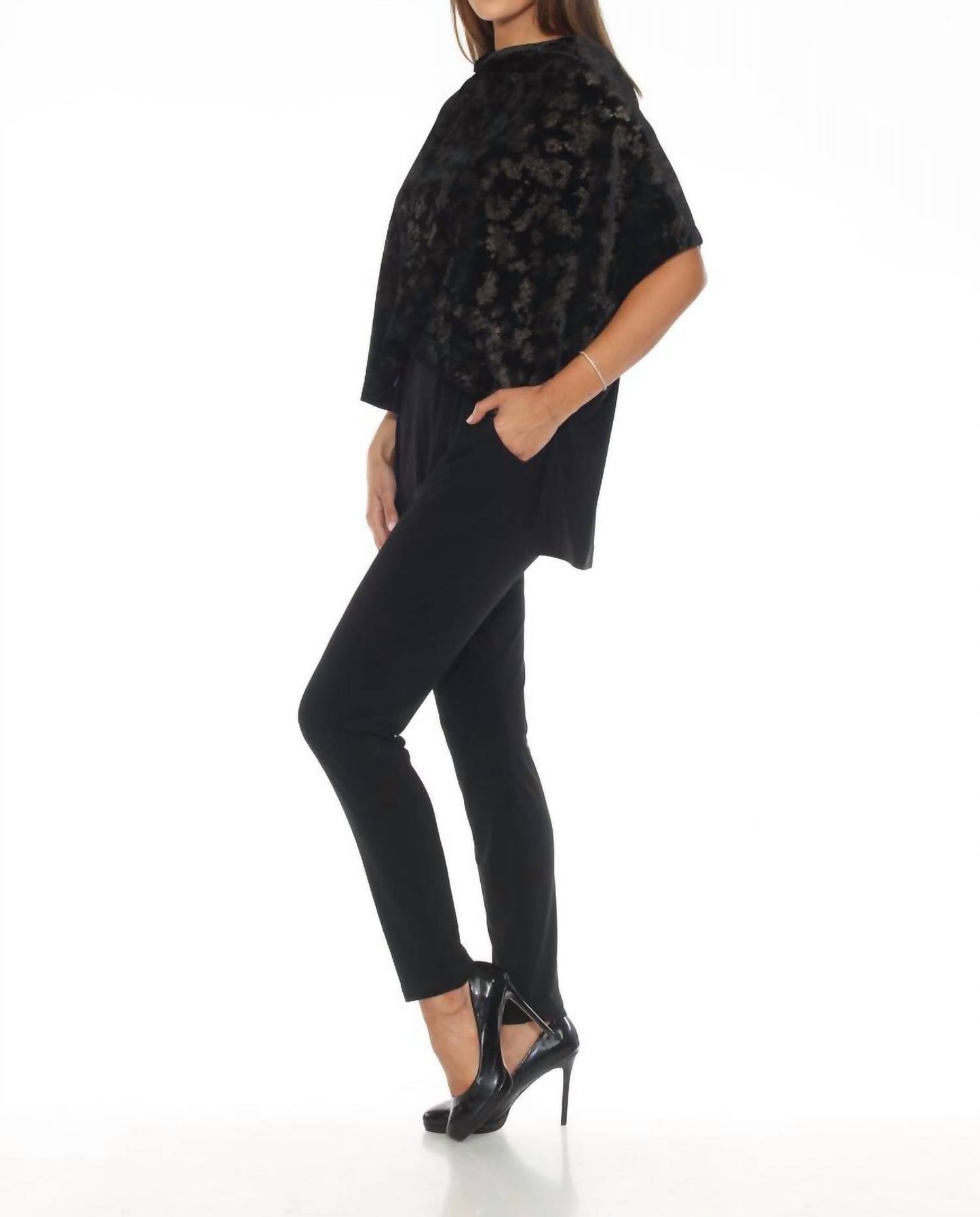 Joseph Ribkoff - Animal Print Velvet Jumpsuit