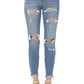 Judy Blue - Distressed Girlfriend Jeans