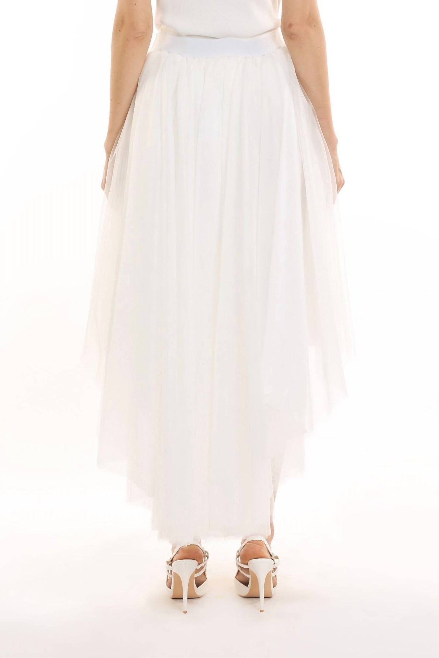 Beulahstyle - Tulle High/low Pullover Skirt
