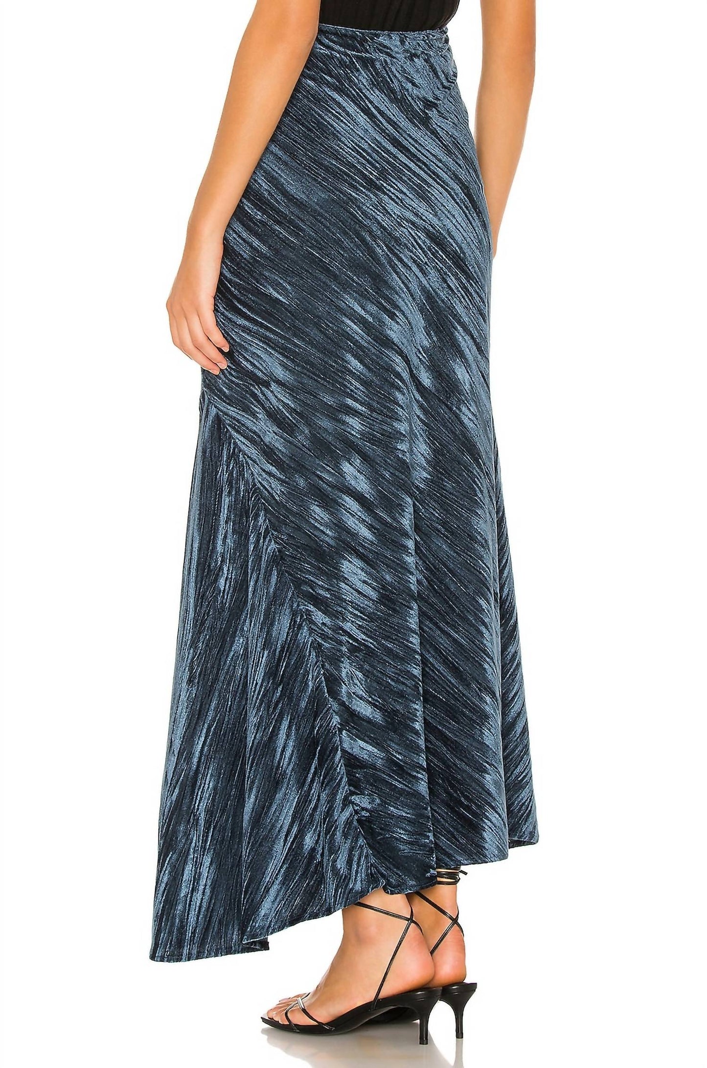 Free People - Crushed Velvet Slip Maxi Skirt