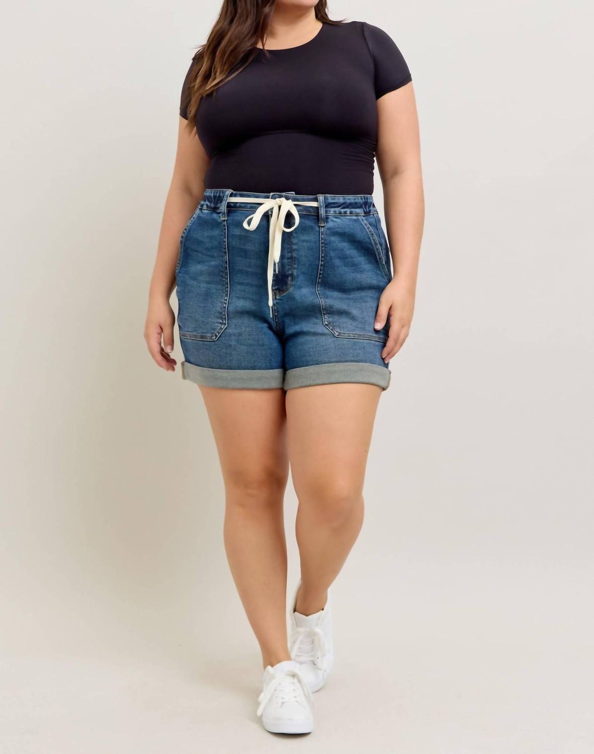Judy Blue - High Waist Jogger Denim Short