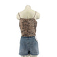 3X1 - Stripped Shelter Distressed Denim Shorts