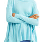 Women's Free People Forever Your Girl Drape Tee, Size Medium - Blue