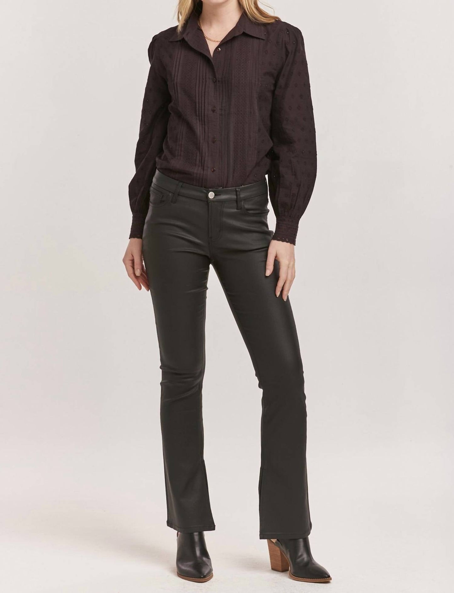 Dear John Denim - Jaxtyn Bootcut Leather Jeans