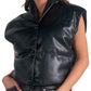 Elan - High Collar FAUX LEATHER Vest