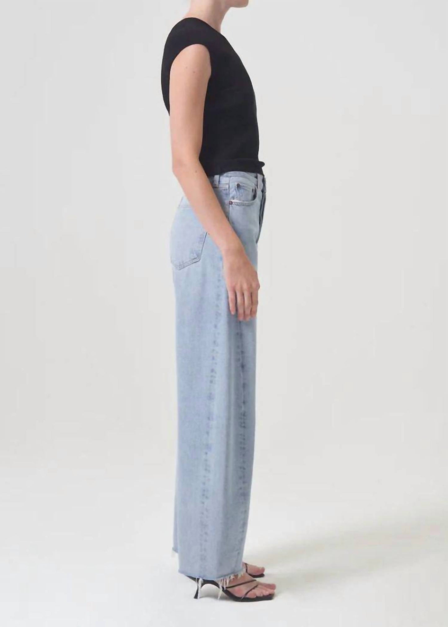 Agolde - Luna High Rise Pieced Taper Jeans