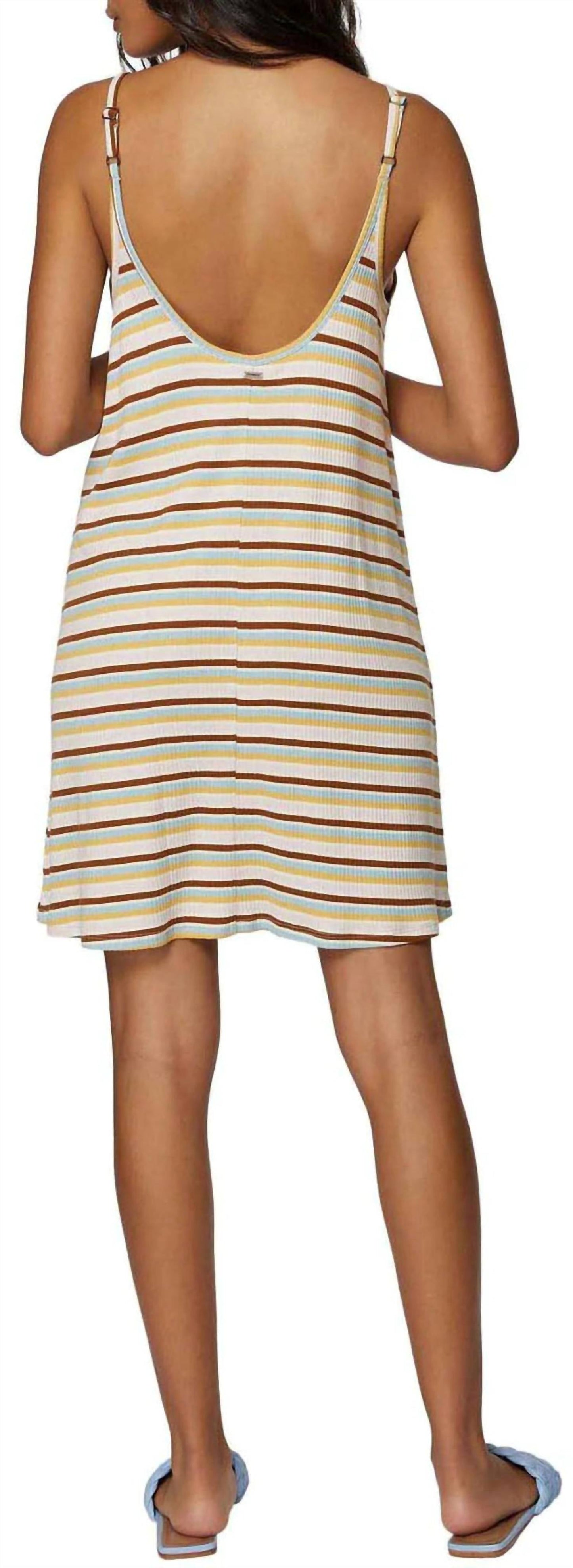 Billabong - Morette Stripe Spaghetti Strap Mini Dress