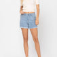 Judy Blue - Striped Cut Off High Waist Shorts