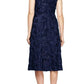 Alex Evenings - Cap Sleeve Rosette Lace Dress