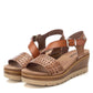 Xti - Women's Crossed Strap Wedge Sandals