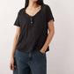 Free People - Heriloom Henley Button Up Tee
