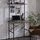 Ensata Rustic Writing Desk - Black / Oak