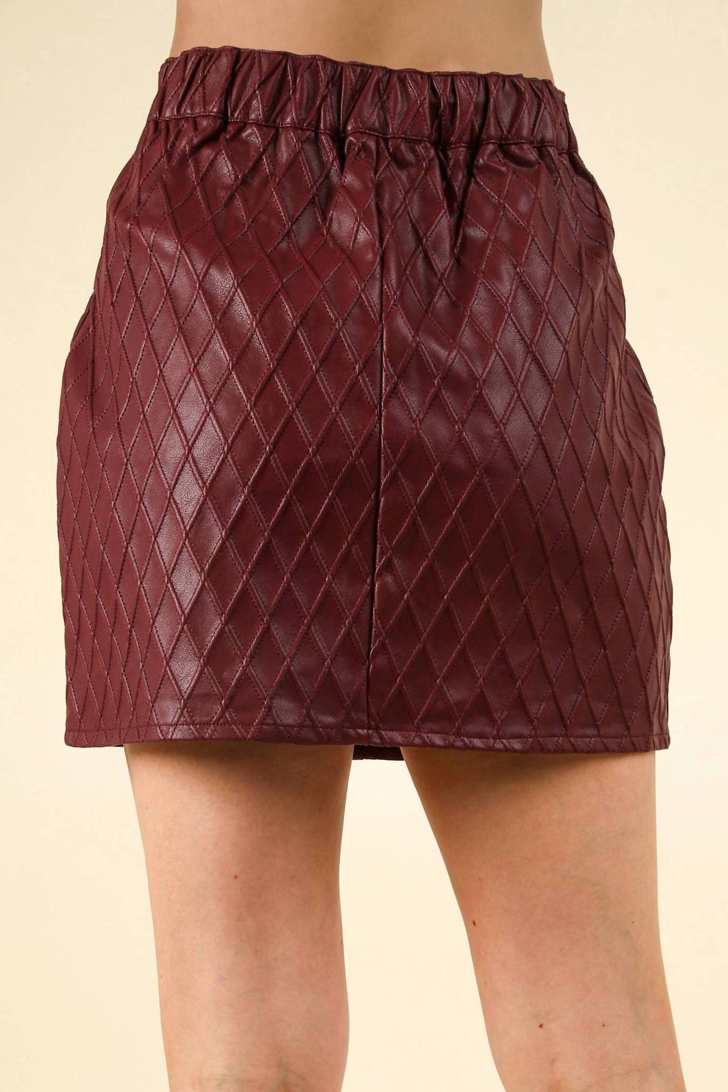 Very J - Textured Faux Leather Mini