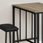 3 Piece Dining Set, Counter Height, Rectangular, Small, Contemporary & Modern