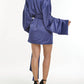 Steffany Milano - Sapphire Nights Wrap Mini Dress