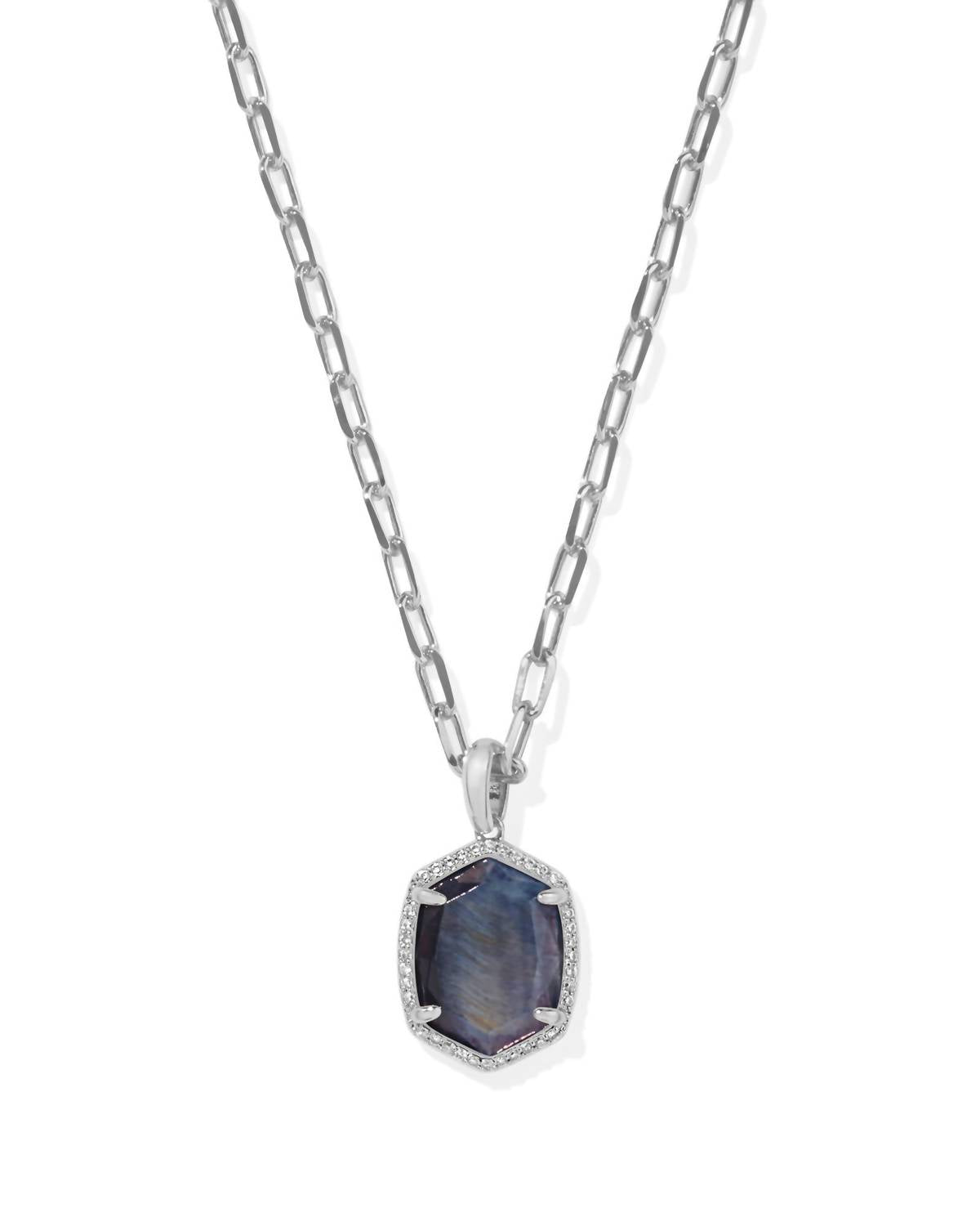 Kendra Scott - Women's Daphne Pave Frame Short Pendant Necklace