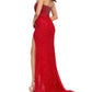 Ashleylauren - Crystal Beadwork Strapless Gown