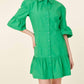 Dolce Cabo - Poplin Ruffle Detail Dress