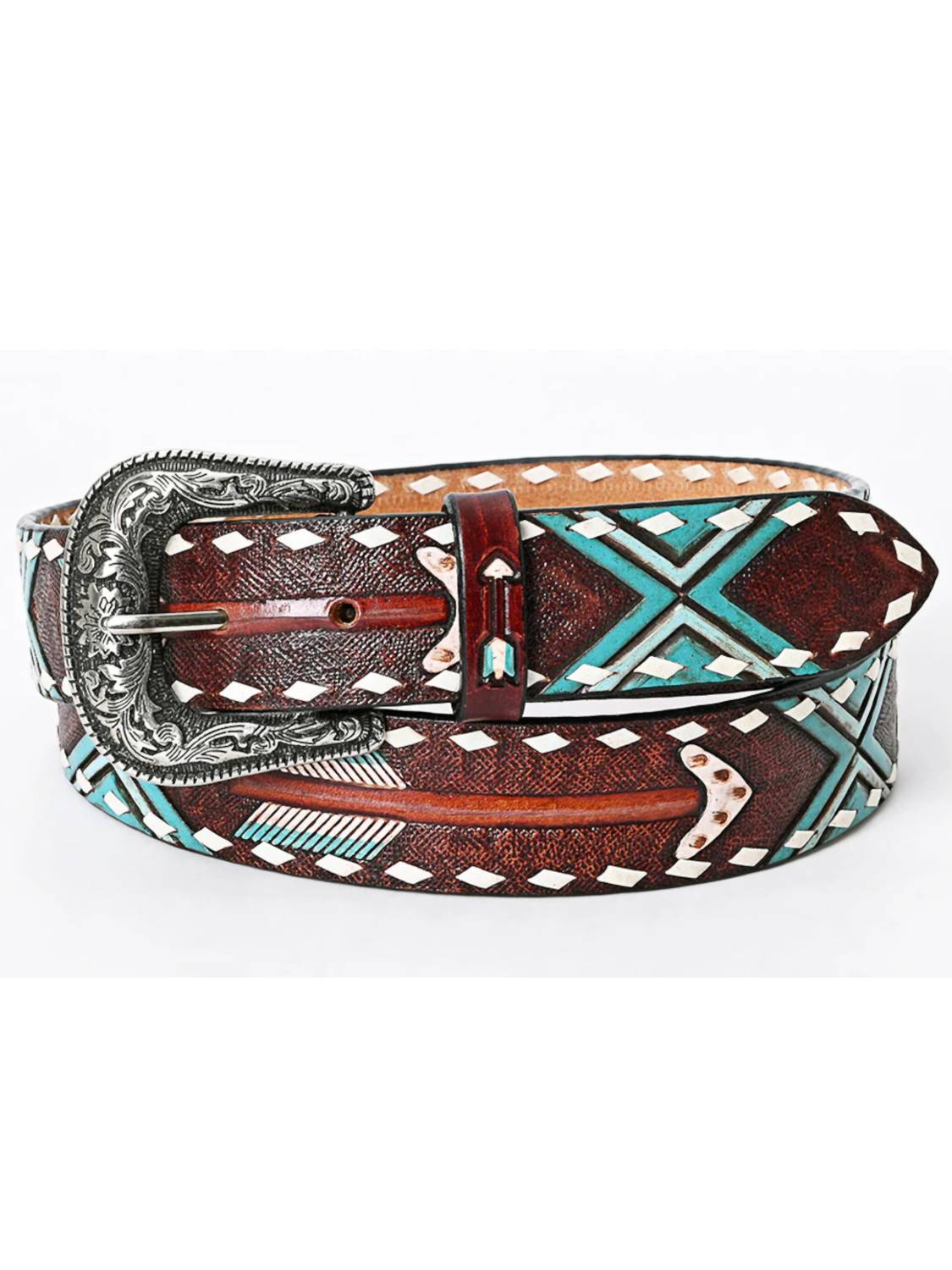 American Darling - Women's Beautifully Hand Tooled Genuine Belt
