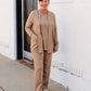 A La Carte - Boat Neck Sleeveless Knit Tunic Top