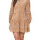 Able - Wavy Detail Babydoll Dress