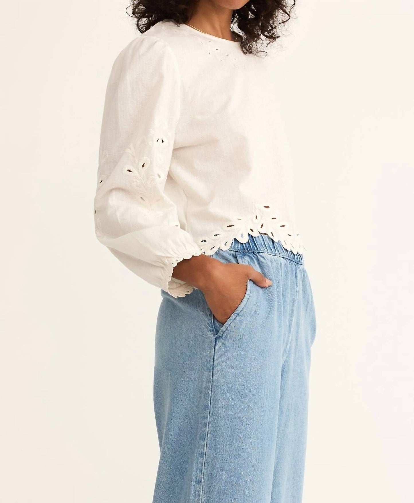 Z Supply - Egan Embroidered Linen Top