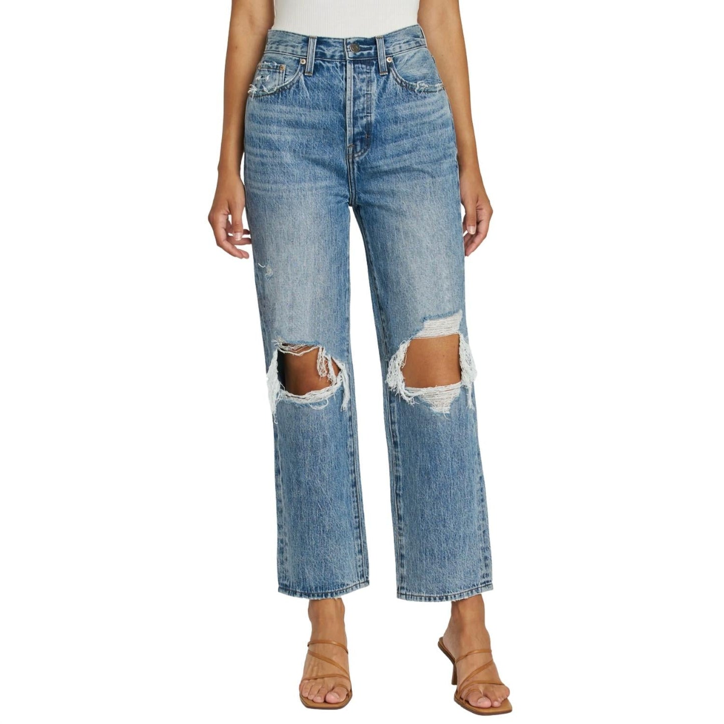 Pistola - Cassie Super High Rise Straight Crop Jeans