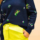 Autumn Cashmere - Gem Encrusted Floral Sweater