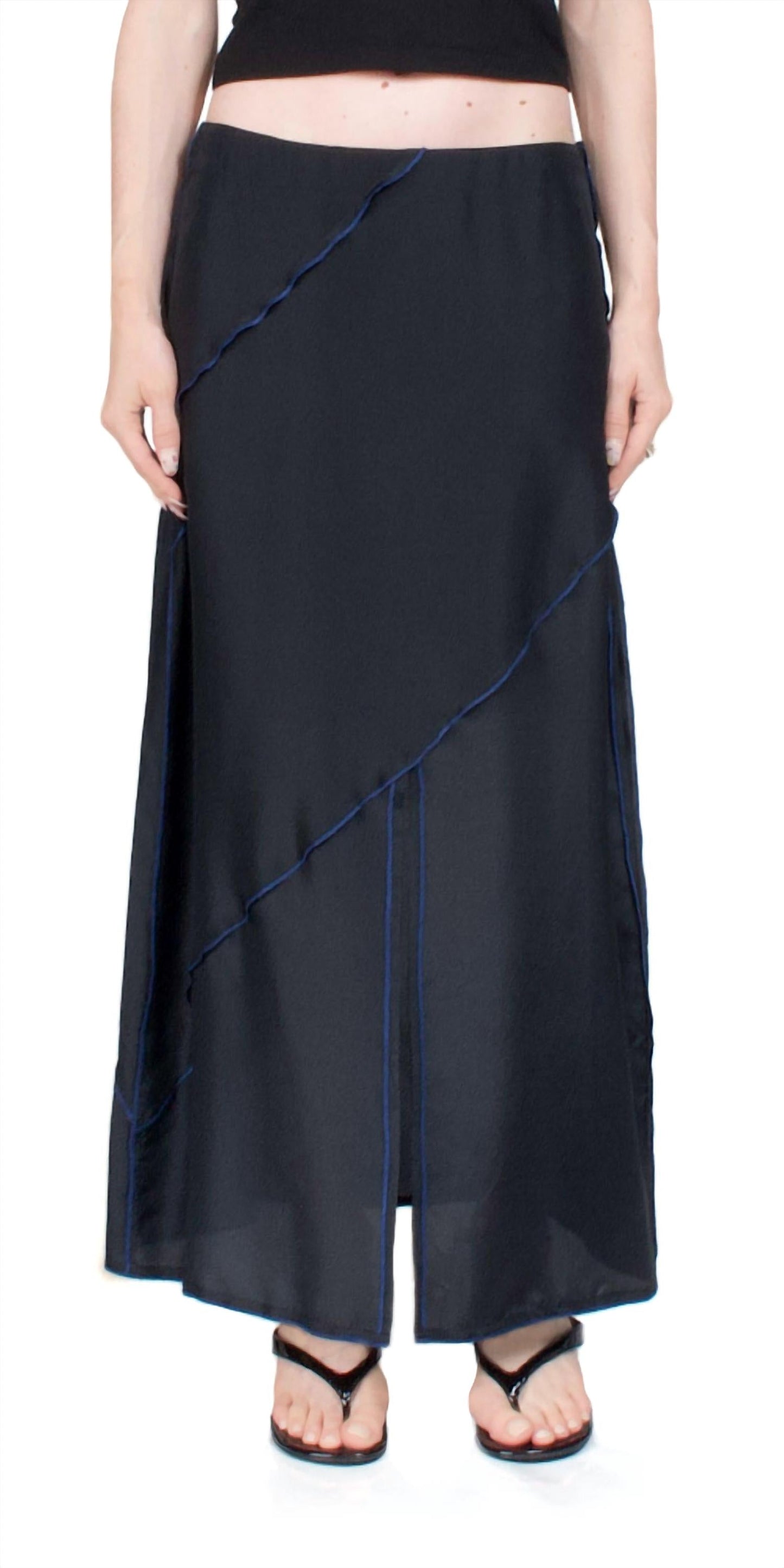 6397 - Deconstructed Midi Skirt