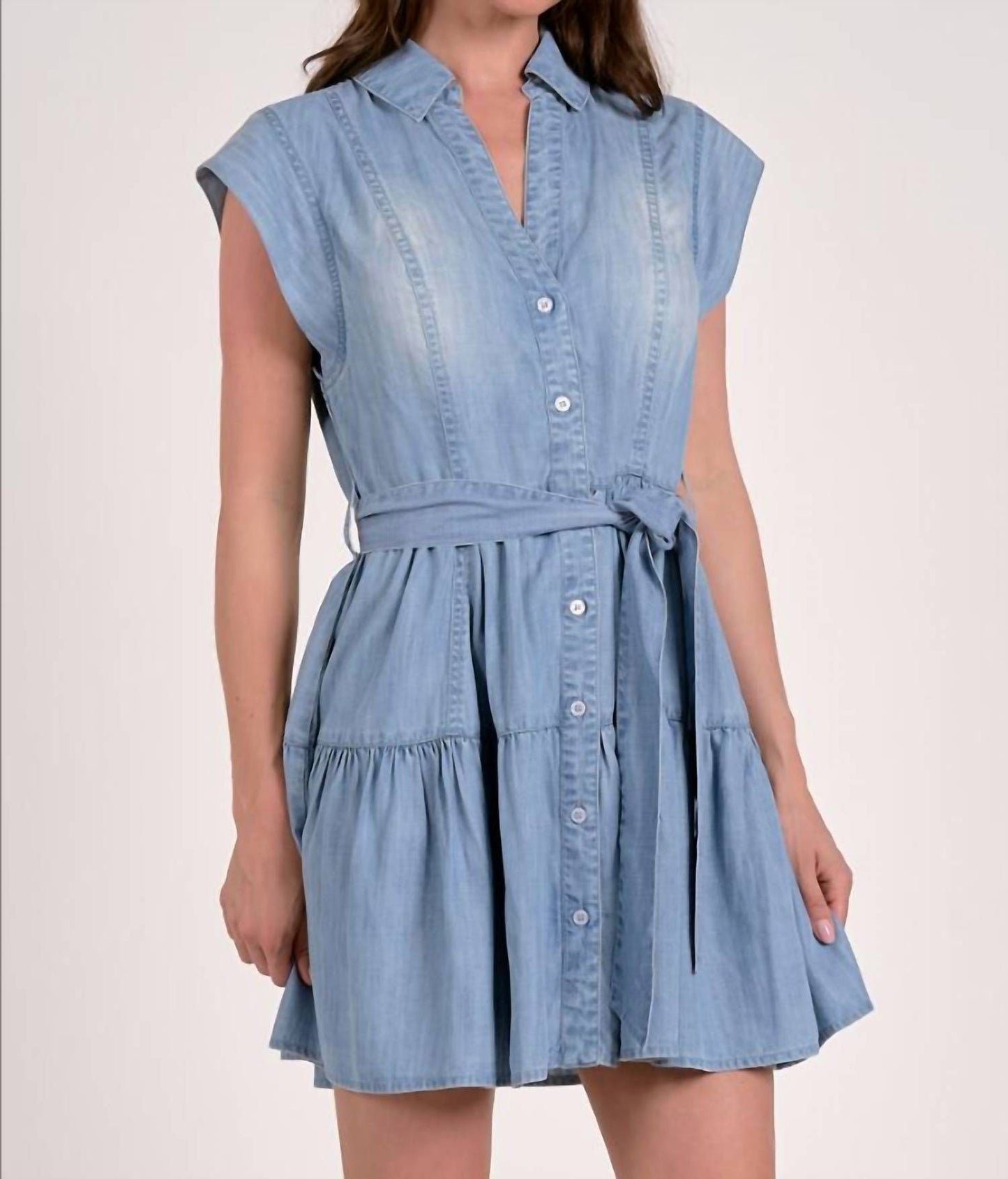Elan - Mia Denim Mini Dress