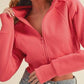 Aemi + Co - Deva Cropped Hooded Jacket
