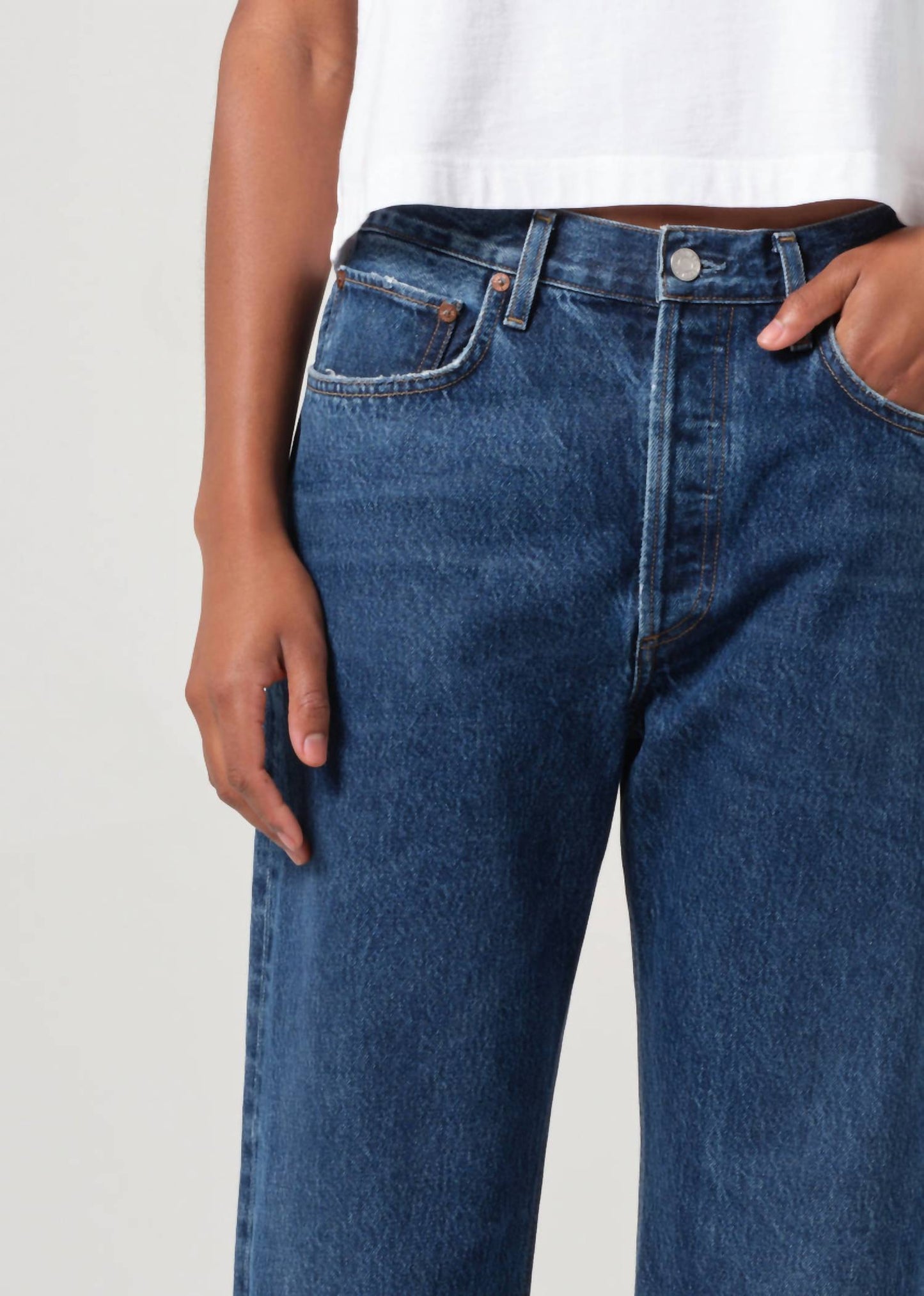 Agolde - Fran Low Slung Straight Jean