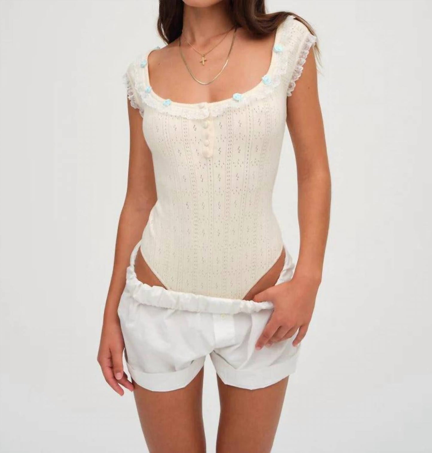 For Love & Lemons - Daniela Knit Bodysuit
