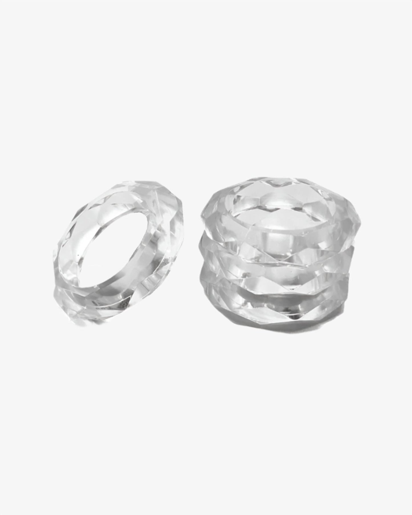 Borrowed Blu - Prism Napkin Rings Set Of 4