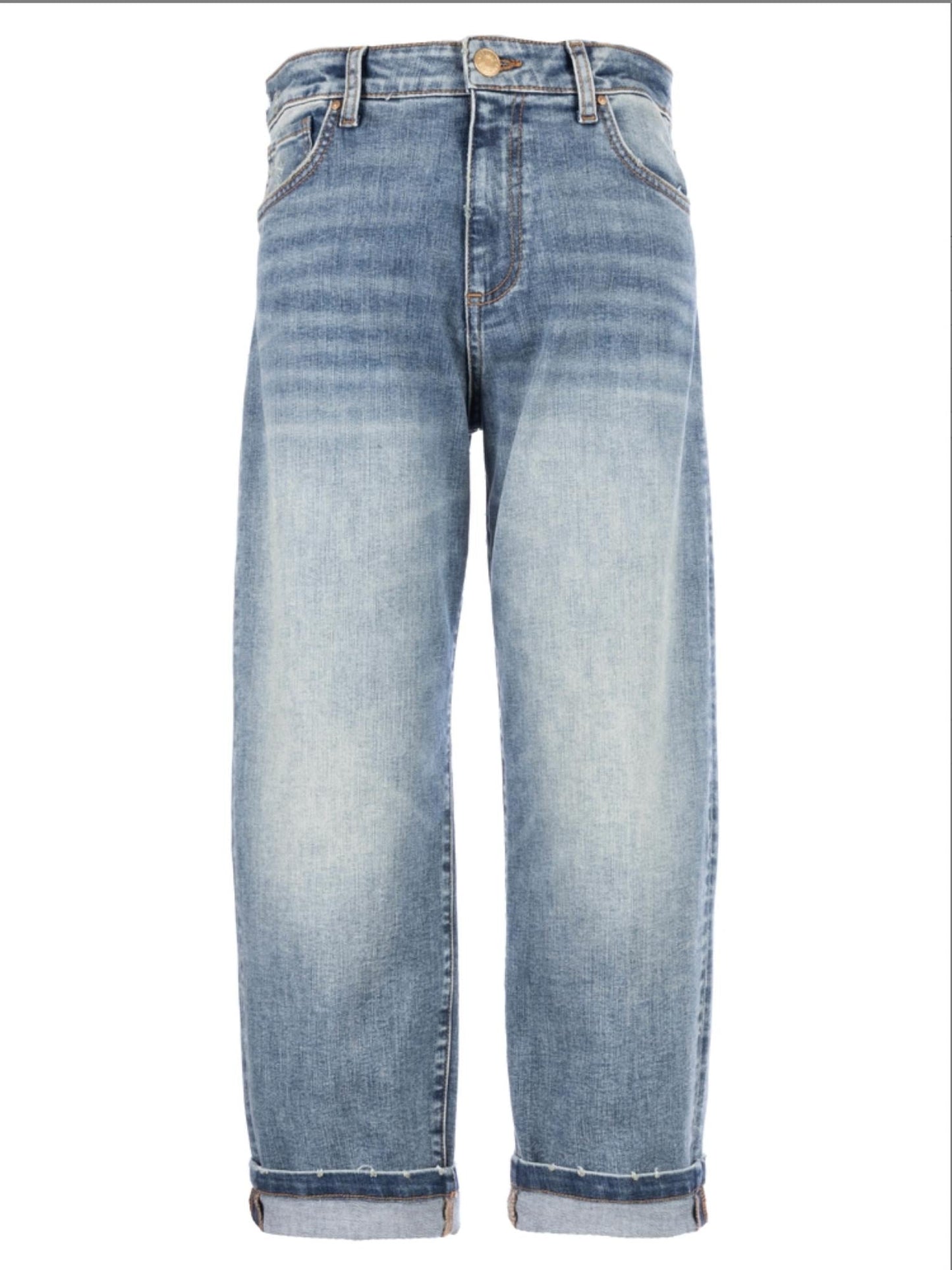 Kut From The Kloth - Sienna Baggy Boyfriend Cropped Jeans