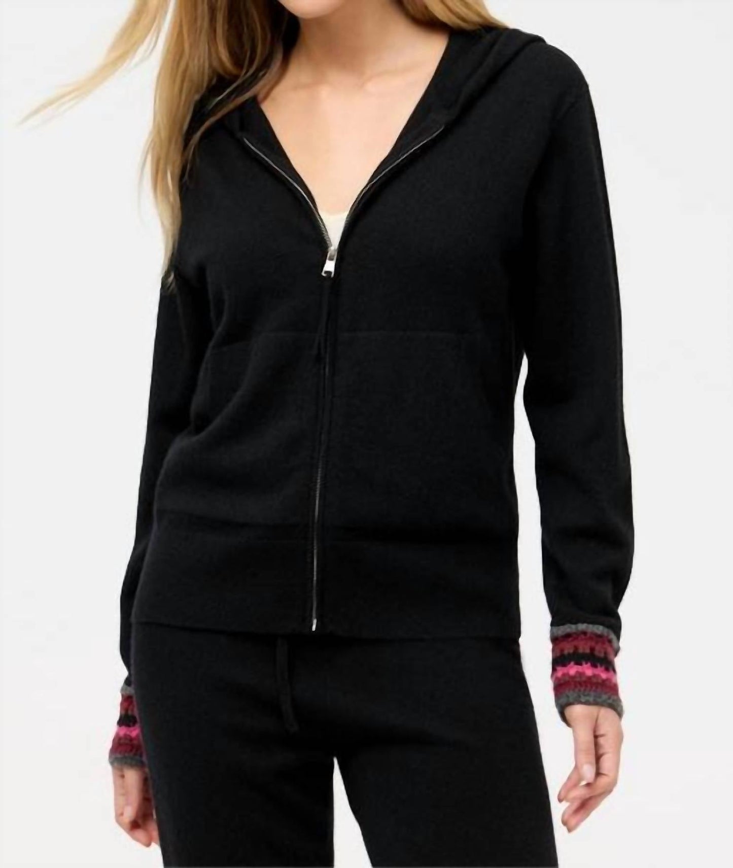 Johnny Was - CROCHET CUFF HOODIE
