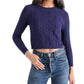 Steve Madden - Jeany Cable Knit Sweater