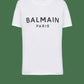 Balmain - लोगो प्रिंट टी-शर्ट