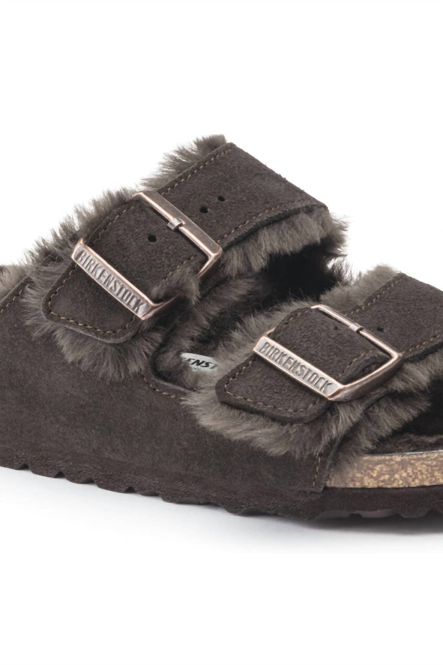 Birkenstock - Unisex Arizona Shearling Suede Leather Sandals
