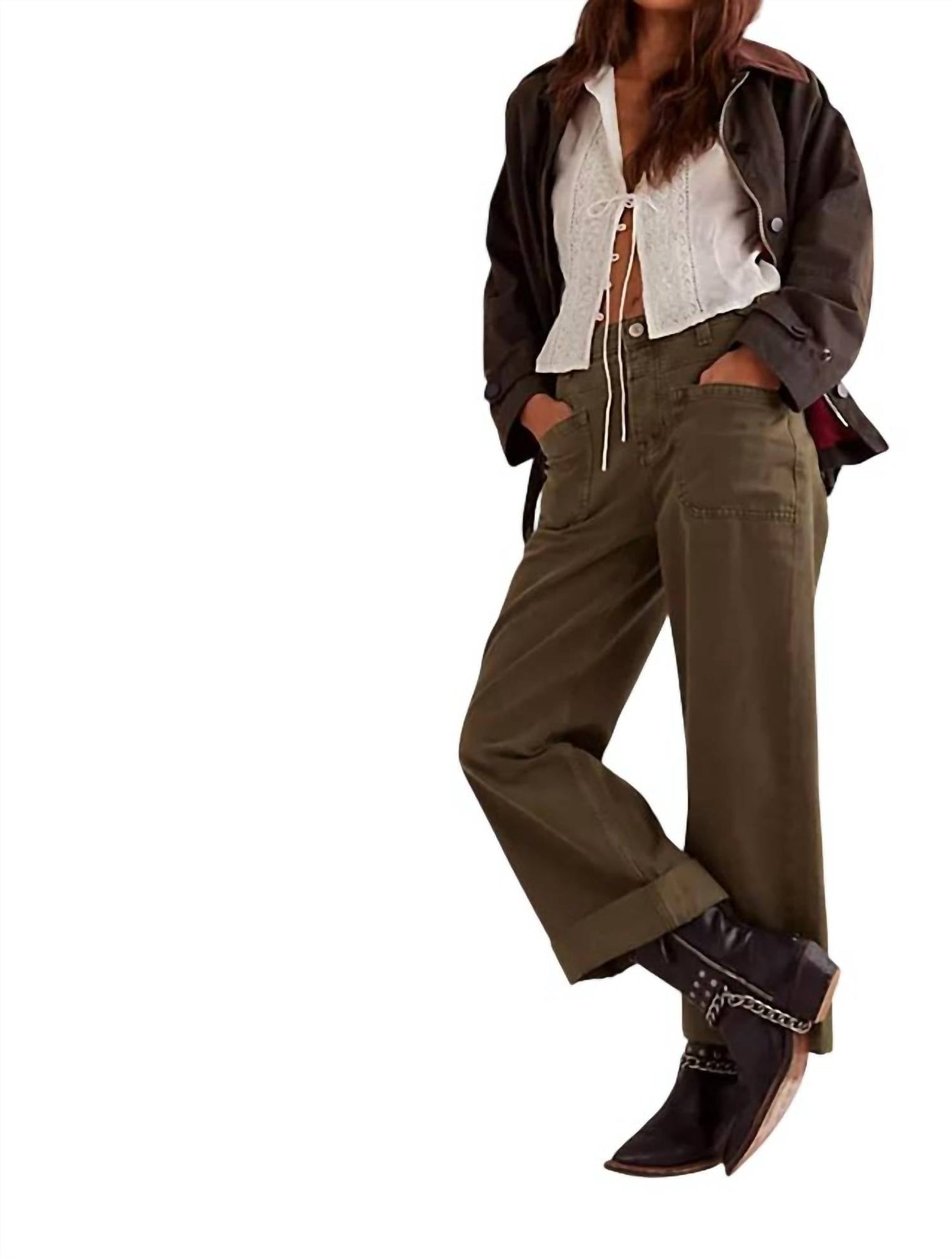 Free People - Palmer Cuffed Jeans