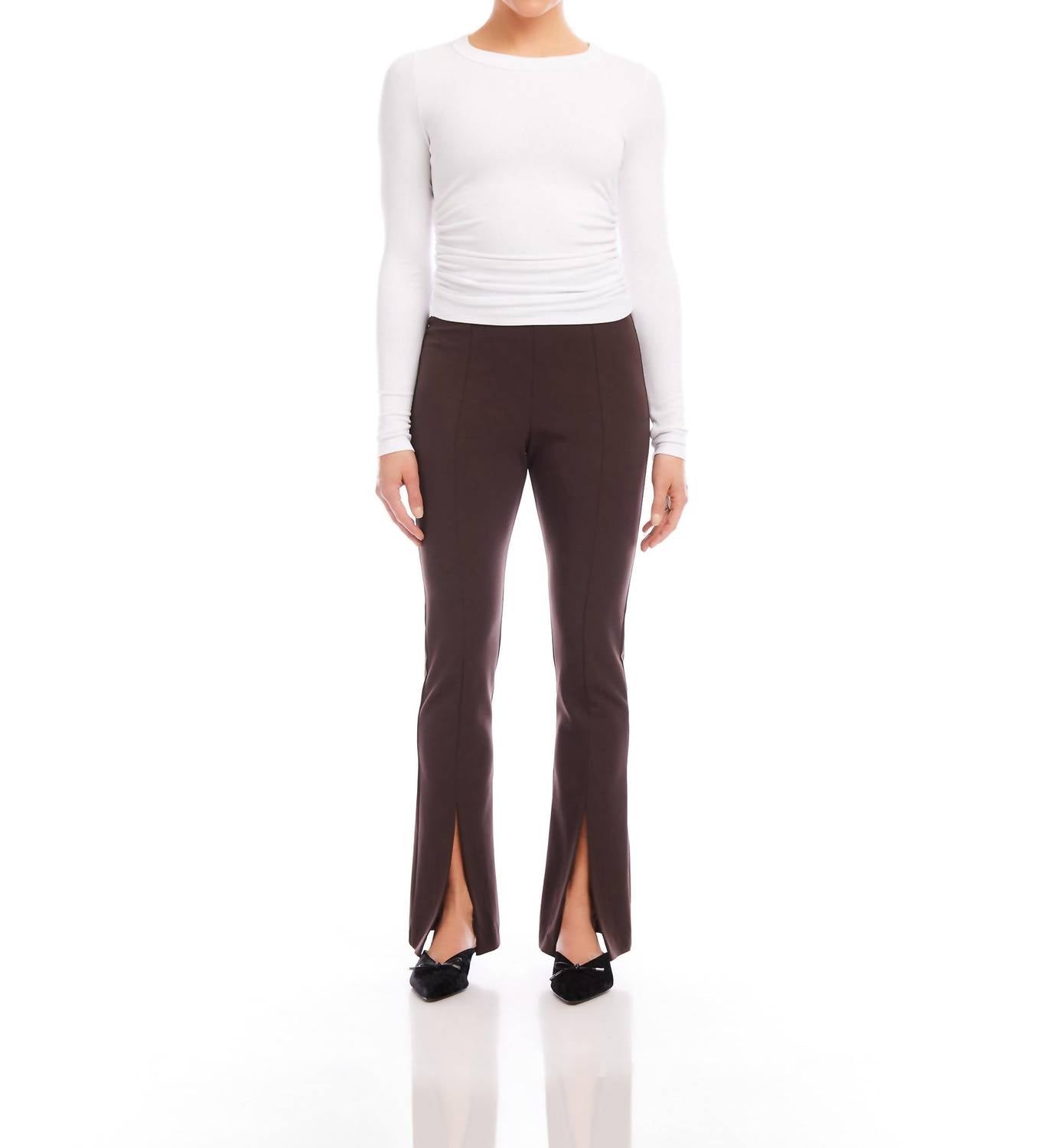Fifteen Twenty - Long Sleeve Side Shirred Top