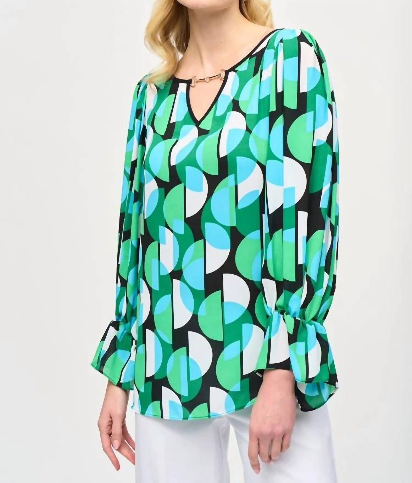 Joseph Ribkoff - Long Sleeve Patterned Blouse