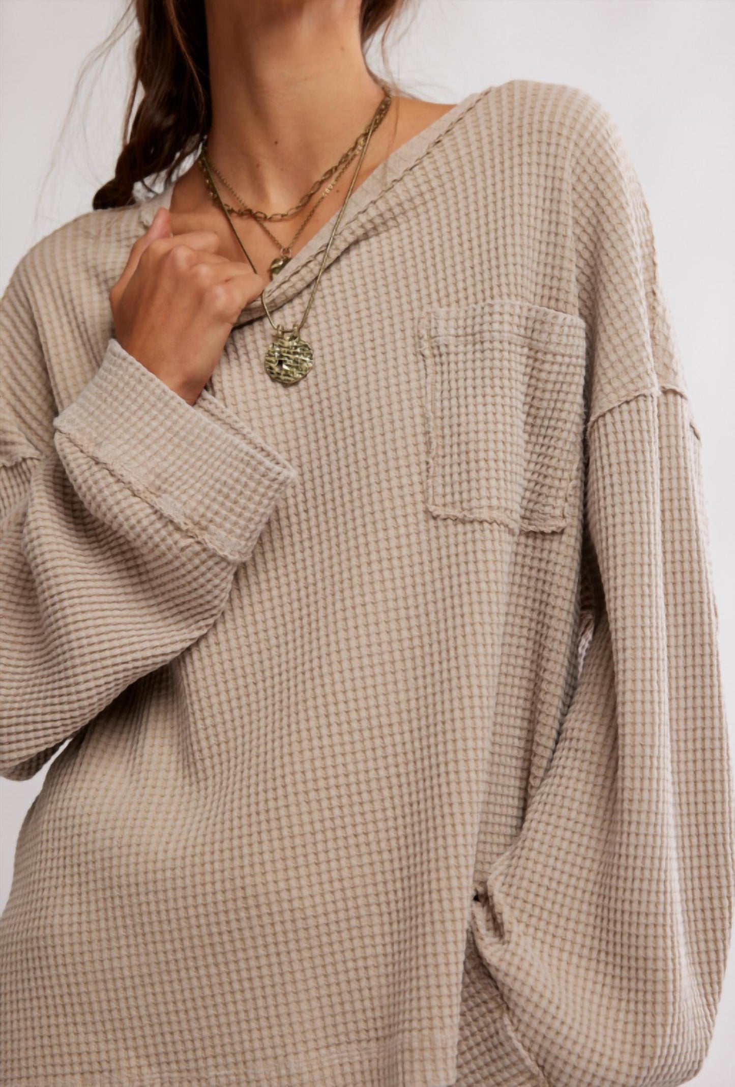 Free People - Dawson Pocket Thermal Sweater