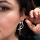 Jagged Halo Jewelry - Women's Karma Asymmetrical Dagger Earrings