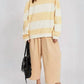 Free People - Classic Striped Oversized Crewneck Top