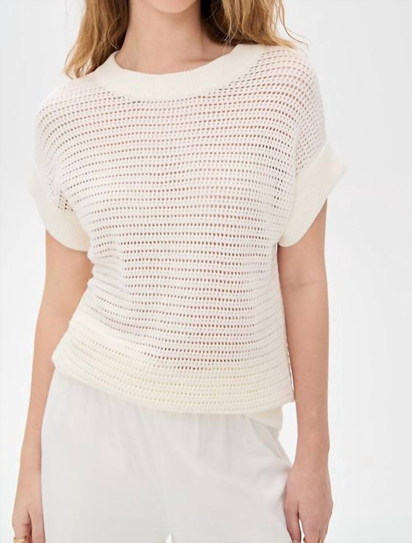 Varley - Corvallis Knit Short Sleeve Sweater