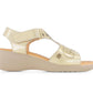 Andrea - Women's Wedge Leather Sandals