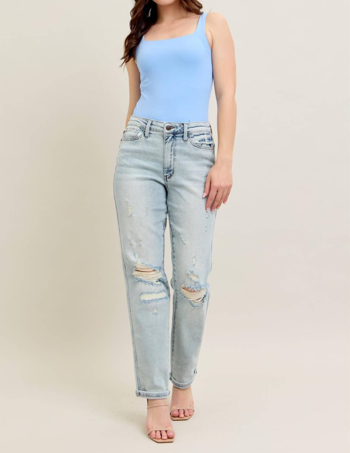 Judy Blue - Raina Mid-rise Boyfriend Jean